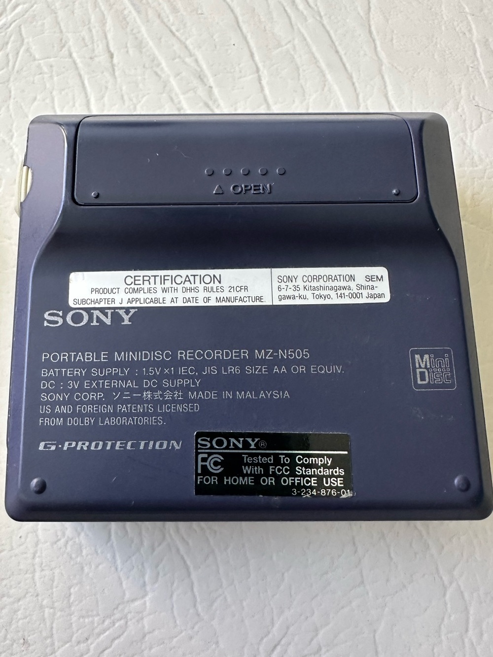 Sony MZ-N505 Net MD Walkman Type-R MiniDisc Player Recorder - Silver - Picture 3 of 4
